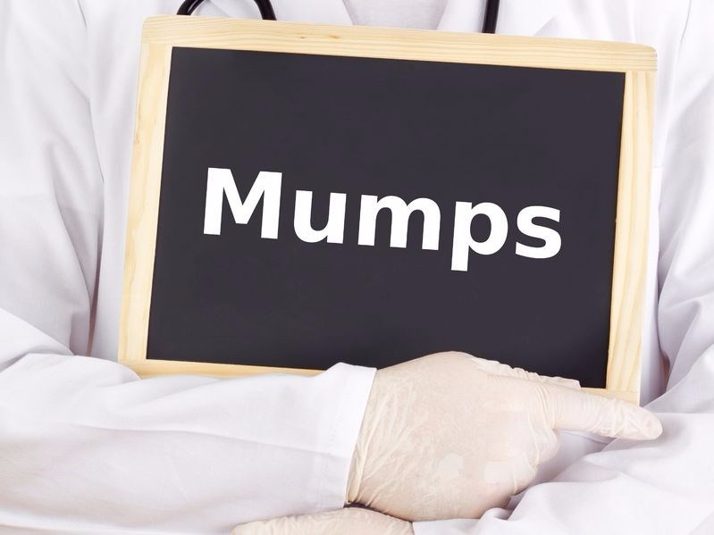 How is mumps diagnosed and treated?