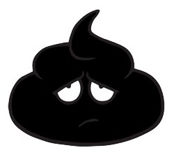 Black poop