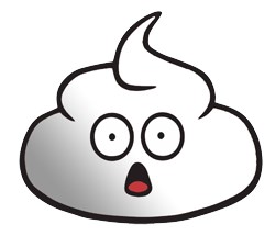 White poop
