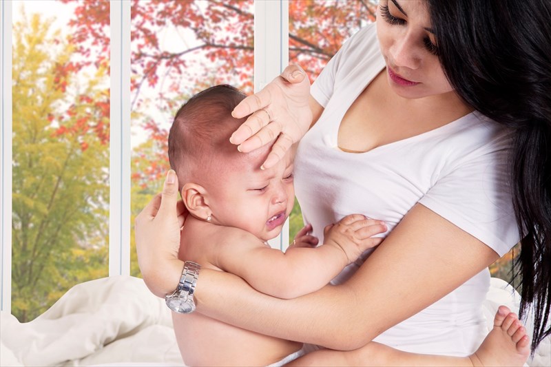 Signs and symptoms that are not associated with teething