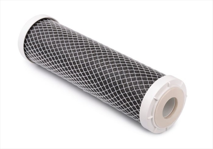 Carbon water filter cartridge.