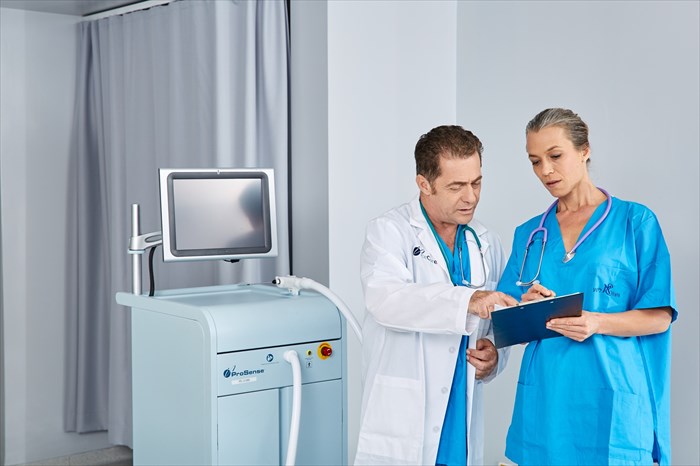 ProSense Cryoablation console and probe system. Photograph courtesy of IceCure Medical (Tal Flint).