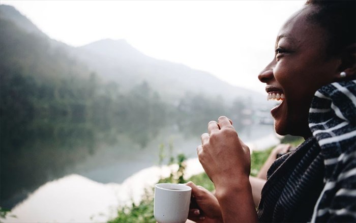 Woman enjoying nature